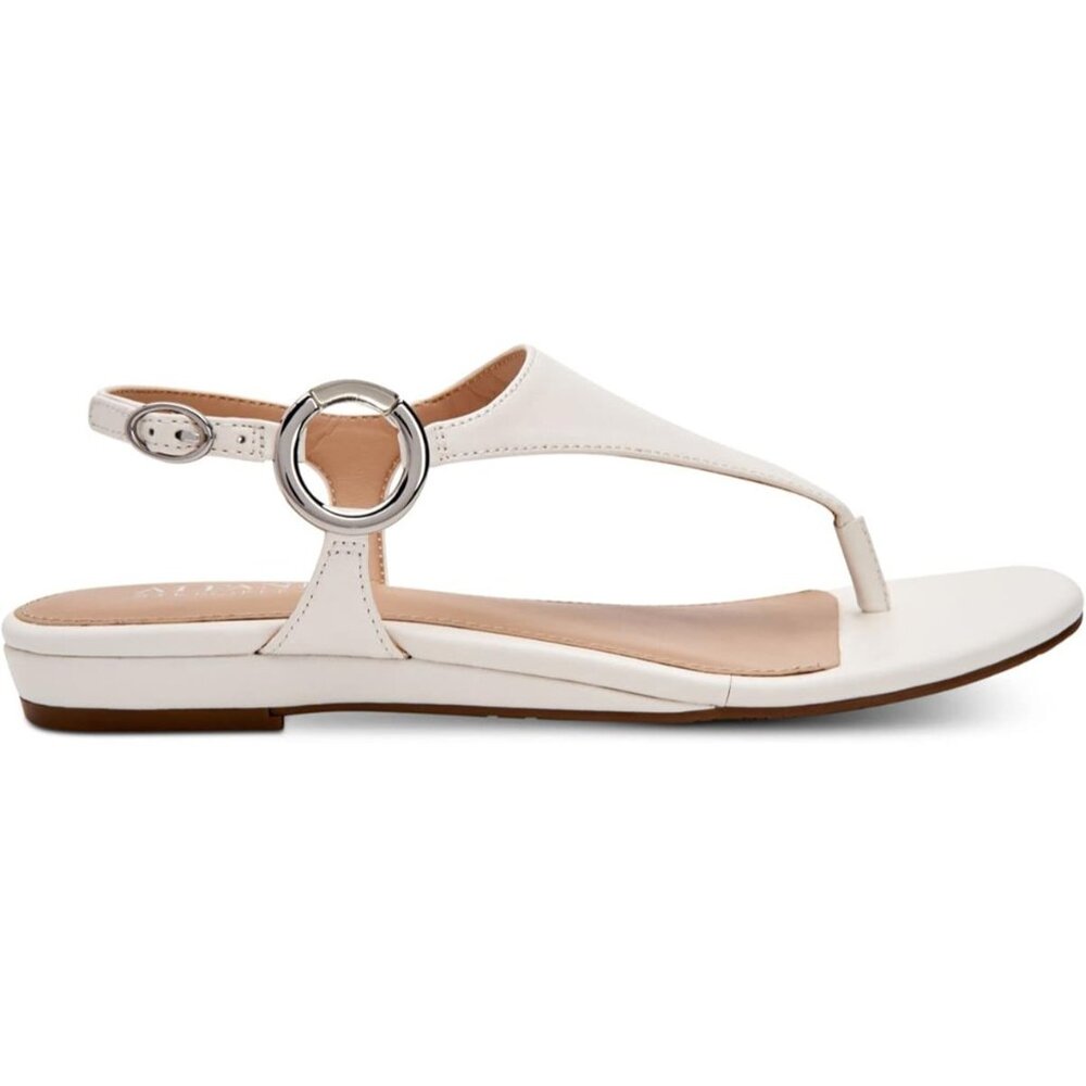 Alfani Thong Sandals Hayyden Faux Suede Dressy Slingback Womens White 5.5 M - Picture 2 of 6